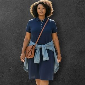 L.L. Bean Dark Blue Polo Dress